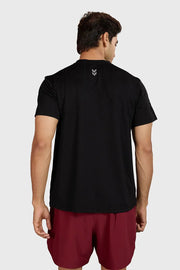 Motion Running T-shirt Black by Fuaark Nz