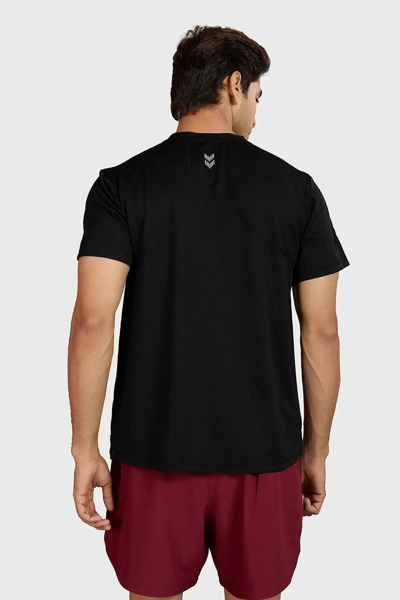 Motion Running T-shirt Black by Fuaark Nz