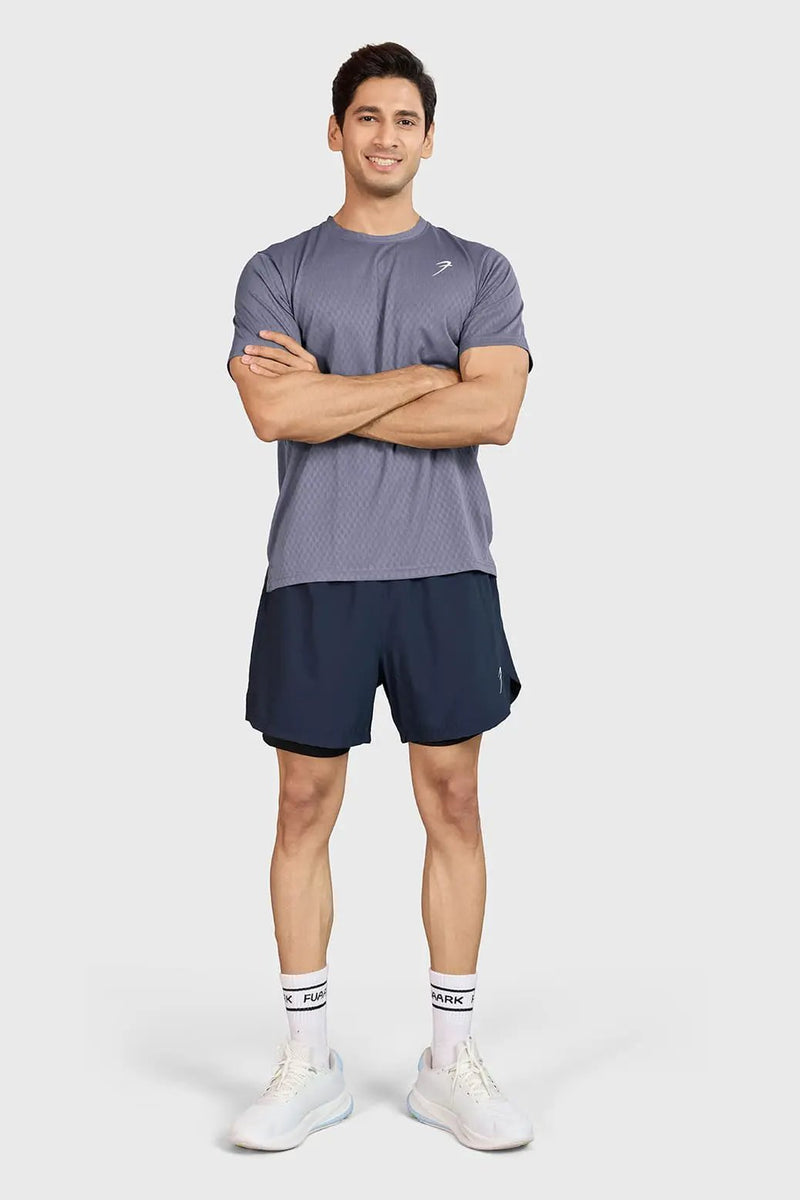 Motion Running T-shirt Grey by Fuaark Nz