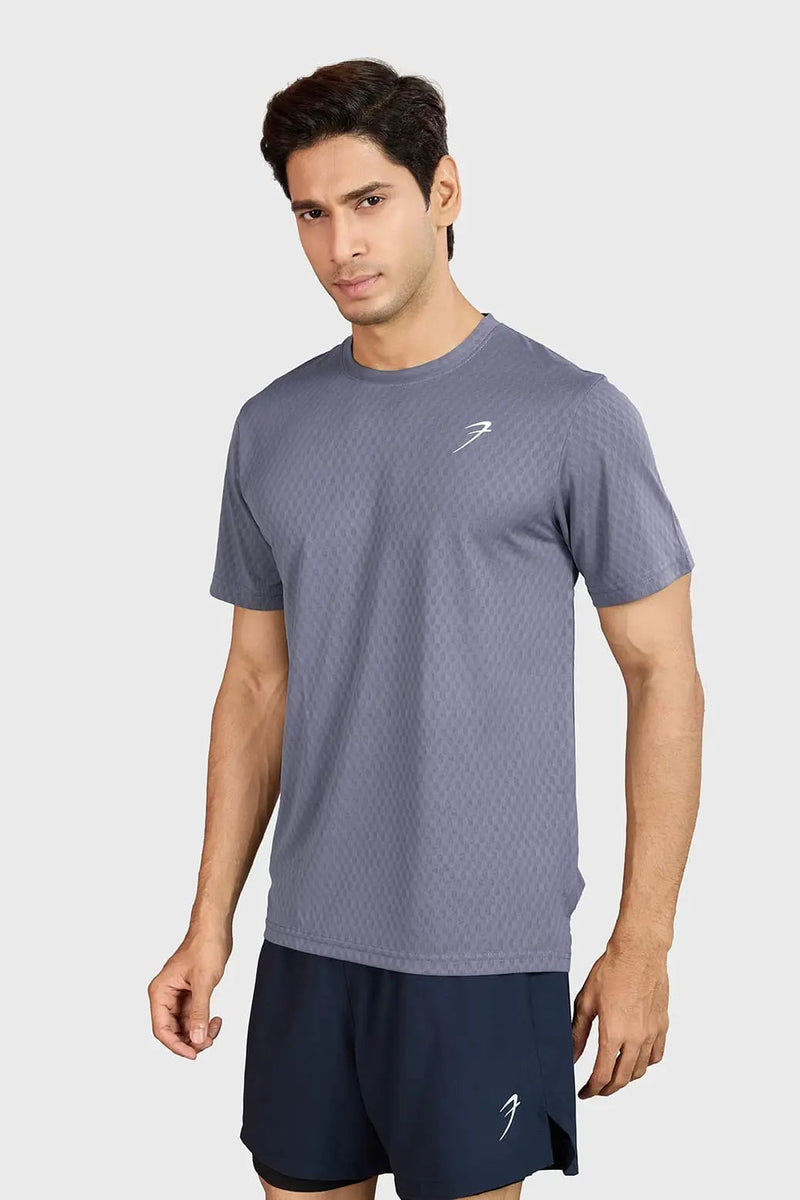 Motion Running T-shirt Grey by Fuaark Nz