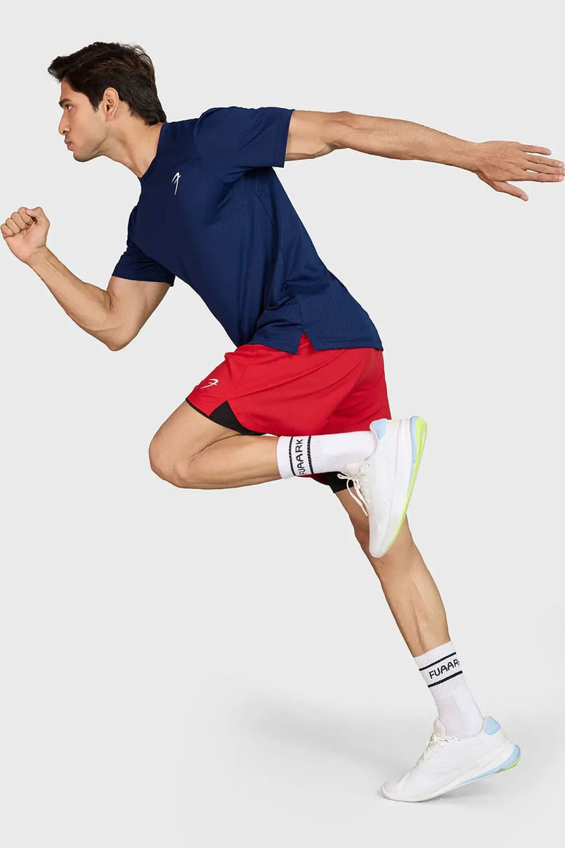 Motion Running T-shirt Navy by Fuaark Nz