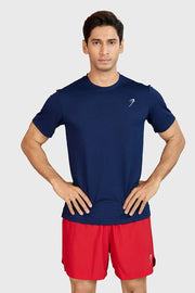 Motion Running T-shirt Navy by Fuaark Nz