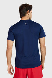Motion Running T-shirt Navy by Fuaark Nz