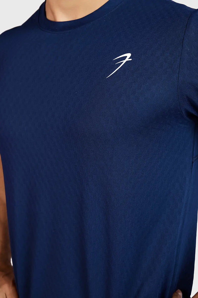 Motion Running T-shirt Navy by Fuaark Nz