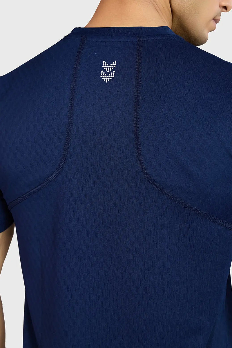 Motion Running T-shirt Navy by Fuaark Nz