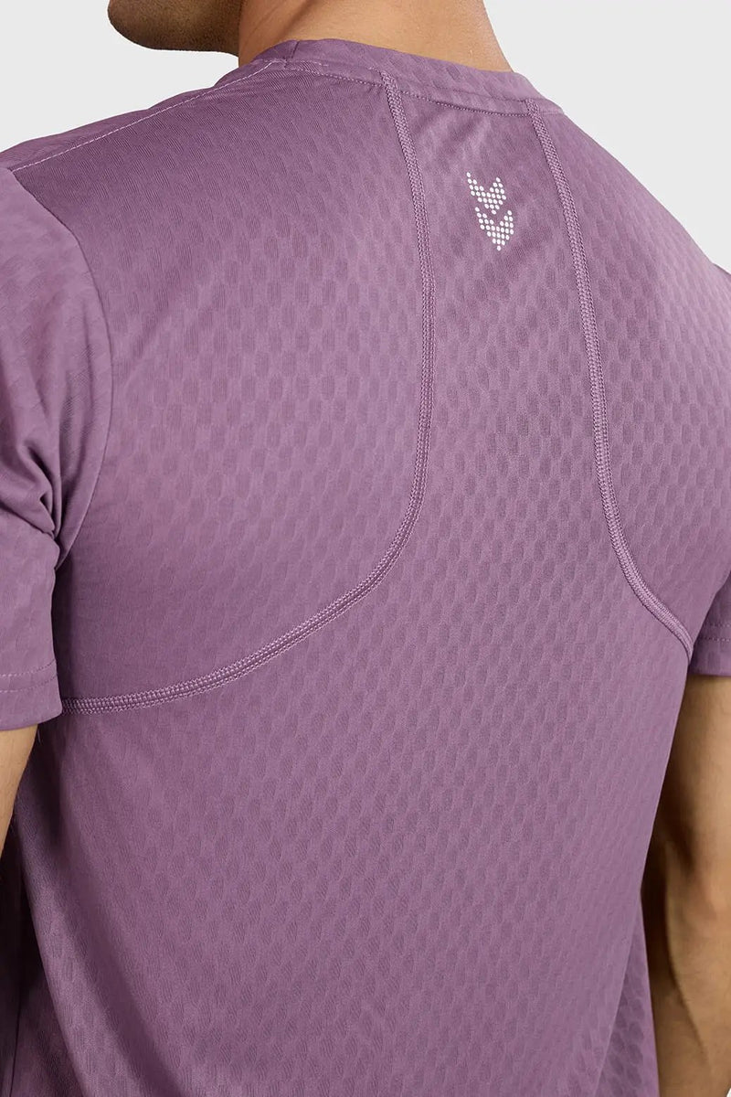 Motion Running T-shirt Plum by Fuaark Nz