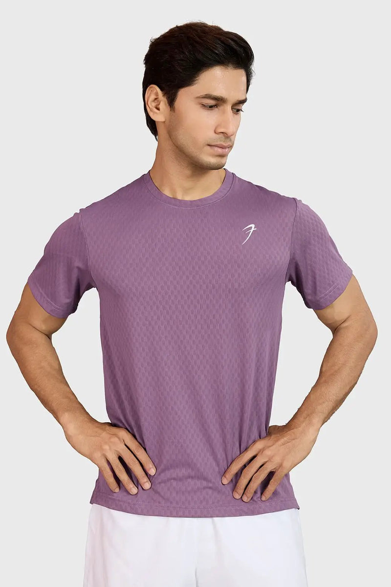 Motion Running T-shirt Plum by Fuaark Nz