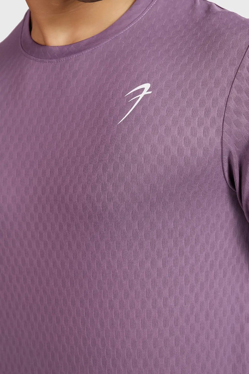 Motion Running T-shirt Plum by Fuaark Nz