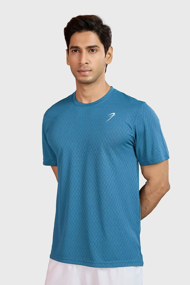 Motion Running T-shirt Teal by Fuaark Nz