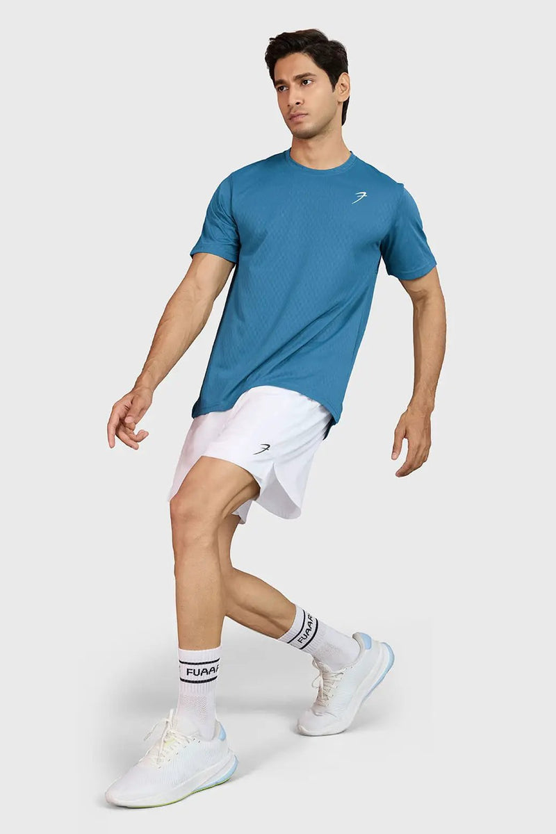 Motion Running T-shirt Teal by Fuaark Nz