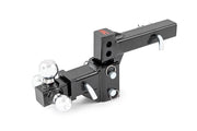 Adjustable Trailer Hitch 6 Inch Drop Multi-Ball Mount Fits 2 Inch Receiver by Magwarehouse.com