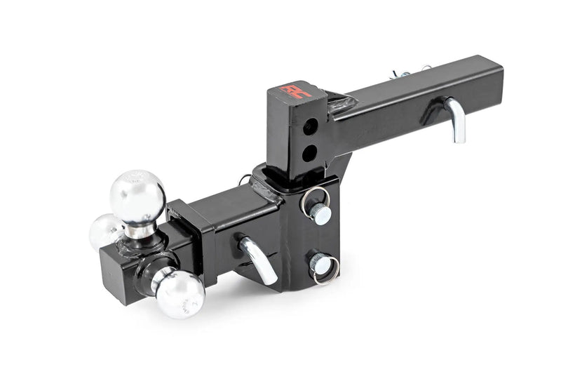 Adjustable Trailer Hitch 6 Inch Drop Multi-Ball Mount Fits 2 Inch Receiver by Magwarehouse.com