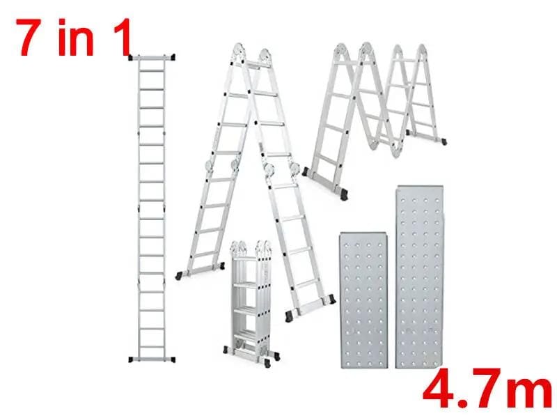 Kiwi Grab Kiwi Grab Ladder Multi Purpose 4.7m with two platforms folding ladder Ladder Multi Purpose 4.7m with two platforms folding ladder