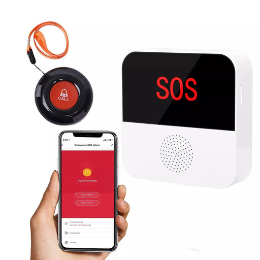 Multifunctional Rechargeable Wireless Pager that sends a message to your smartphone app by Eldertech