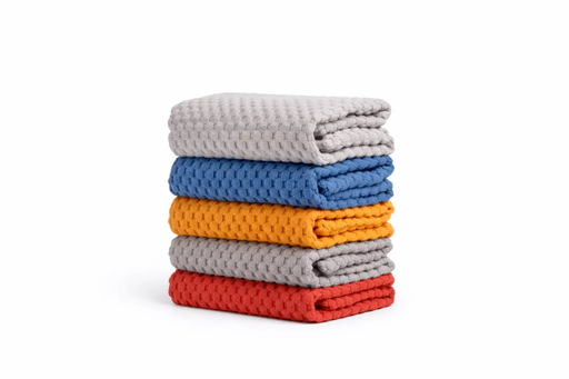 Frankly Cotton Multifunctional Microfibre Ribbed Cleaning Towels (5 Pack) by Nest & Stem Homewares