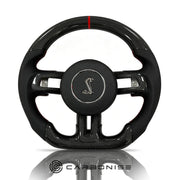Mustang Steering Wheel (Carbon Fiber+Perforated Leather) #4 by CARBONISE