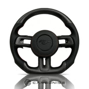 Mustang Steering Wheel (Matte Carbon Fiber+Perforated Leather) #8 by CARBONISE