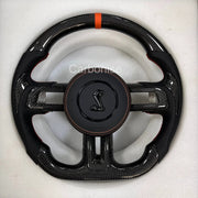 Mustang Steering Wheel (Carbon Fiber+Perforated Leather) #9 by CARBONISE