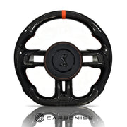 Mustang Steering Wheel (Carbon Fiber+Perforated Leather) #9 by CARBONISE