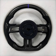 Mustang Steering Wheel (Carbon Fiber+Perforated Leather) #12 by CARBONISE