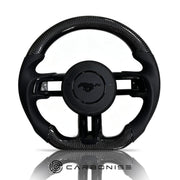 Mustang Steering Wheel (Carbon Fiber+Perforated Leather) #17 by CARBONISE