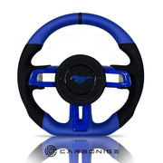 Mustang Steering Wheel (Alcantara+Leather) #18 by CARBONISE