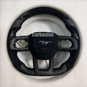 Mustang Steering Wheel (Forged Matte Carbon Fiber+Alcantara)@5 by CARBONISE