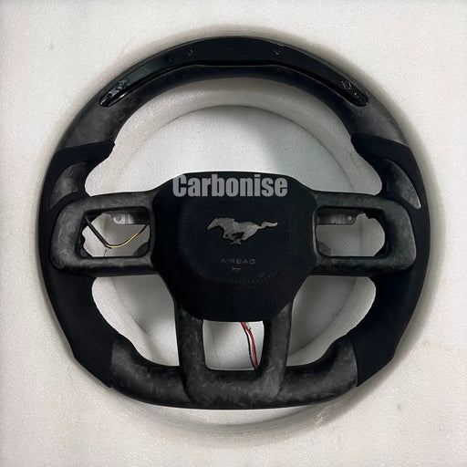 Mustang Steering Wheel (Forged Matte Carbon Fiber+Alcantara)@5 by CARBONISE