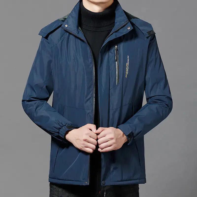 Thickened Windproof and Warm Men's Coat by Mead's Supply & Equipment Outfitters limited