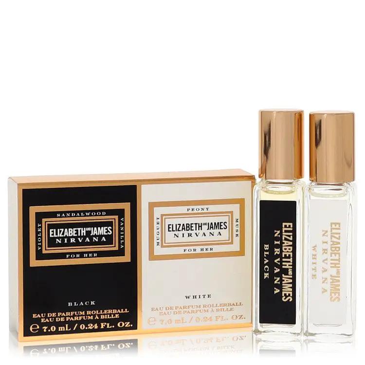 Nirvana Black Gift Set - Mini Set Includes .24 oz Nirvana White Rollerball and .24 oz Nirvana Black Rollerball by Elizabeth And James -- by Brands HD