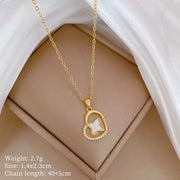 Celestia Star Gold Crystal Necklace by Poppy Gifts