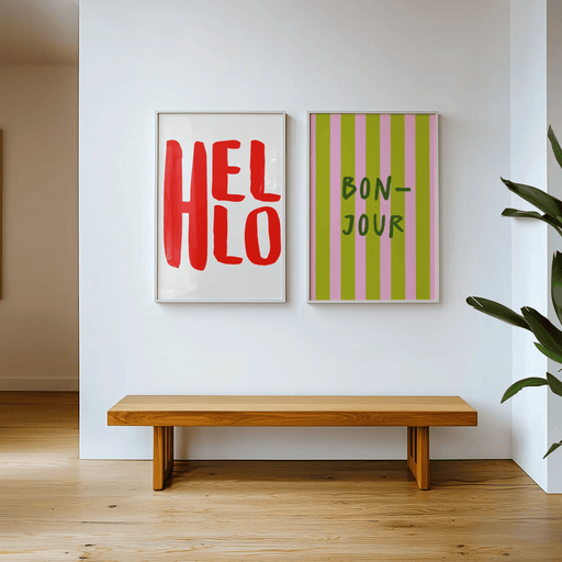 Bonjour by Blank Wall Print Shop