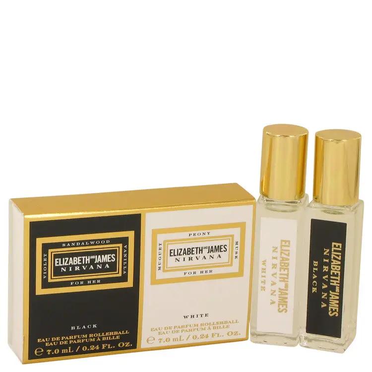 Nirvana White Gift Set - Mini Set Includes .24 oz Nirvana White Rollerball and .24 oz Nirvana Black Rollerball by Elizabeth And James -- by Brands HD