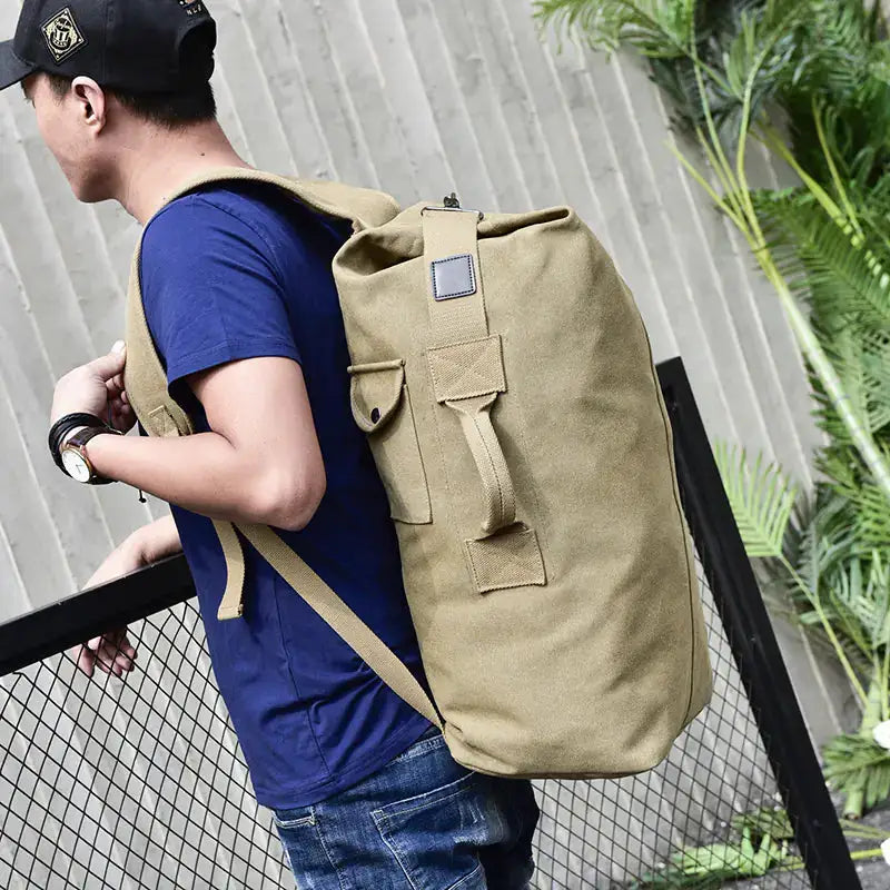 Waterproof Canvas Hiking Backpack - High Capacity Travel Pack in 2 Sizes | Outdoor Adventure Rucksack by Mead's Supply & Equipment Outfitters limited