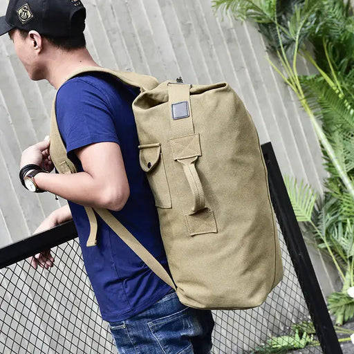 Waterproof Canvas Hiking Backpack - High Capacity Travel Pack in 2 Sizes | Outdoor Adventure Rucksack by Mead's Supply & Equipment Outfitters limited