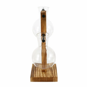 Hydroponic Vase Wooden Stand Glass Bulb Plants Container by salelink.co.nz