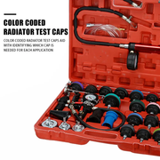 28 Piece Radiator Pressure Tester Kit by salelink.co.nz