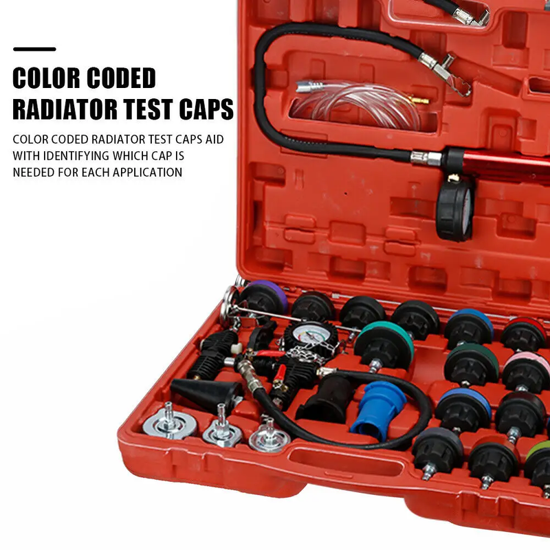 28 Piece Radiator Pressure Tester Kit by salelink.co.nz