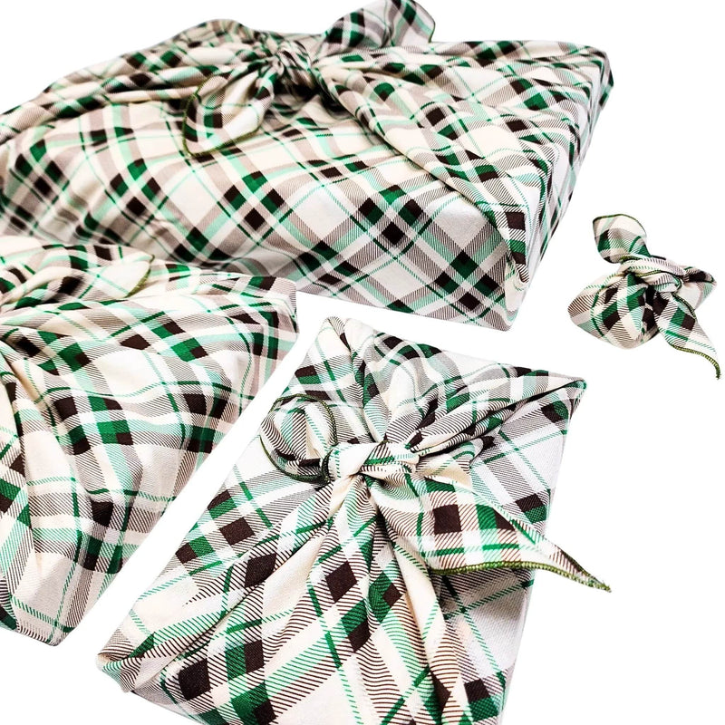 Waste Free Celebrations Furoshiki Wrapping Cloths Nadarrach Tartan - 4 Furoshiki Gift Wraps Nadarrach Tartan - 4 Furoshiki Gift Wraps