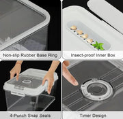 g8buynz g8buynz Food Storage Containers Food Storage Bins with Timer Lid for Kitchen Food Storage Containers Food Storage Bins with Timer Lid for Kitchen