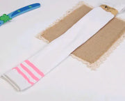 Striped Over-the-Knee Socks for Women - College Style Knee-High Fashion Socks by Mead's Supply & Equipment Outfitters limited
