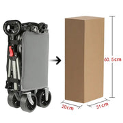 Ecotrek Folding Camping Trolley Heavy Duty Wagon Cart 150L XY3073 by ECOTREK