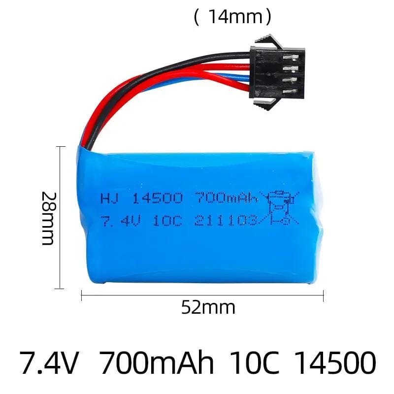 dealonline.co.nz dealonline.co.nz 7.4V 700mAh LiPo RC Car Battery 10C Rechargeable Pack 7.4V 700mAh LiPo RC Car Battery 10C Rechargeable