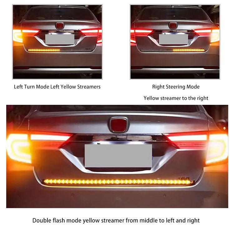LED Tailgate Light Bar Strip 12V Flexible Switchback Red Amber Turn Signal Light by salelink.co.nz