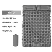 Ultralight 2 Person Inflatable Camping Sleeping Mat with Built-in Foot Pump and Pillow YFHY7016 by ECOTREK