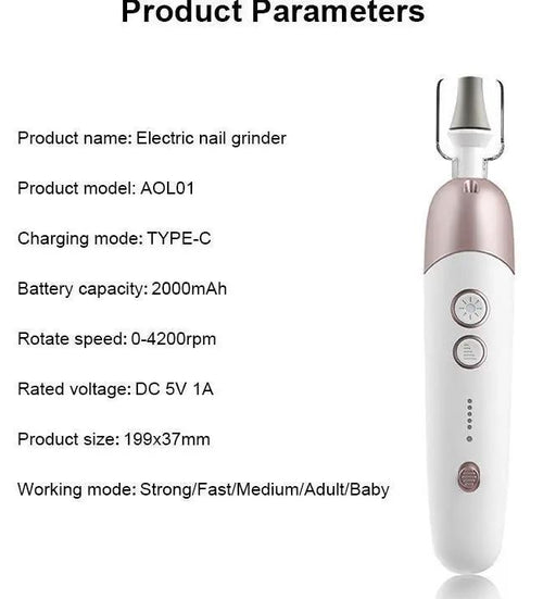 Electric Nail File Kit by salelink.co.nz