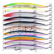 10pcs/p Large Fishing Lures 18cm Hard Bait Lures with Treble Hook Lifelike by dealonline.co.nz