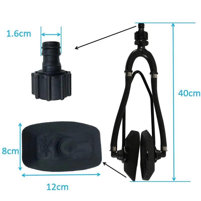 Outboard Flusher Dual Flow Ear Muffs for MED-LG HP Out Board Motor Flushing by salelink.co.nz