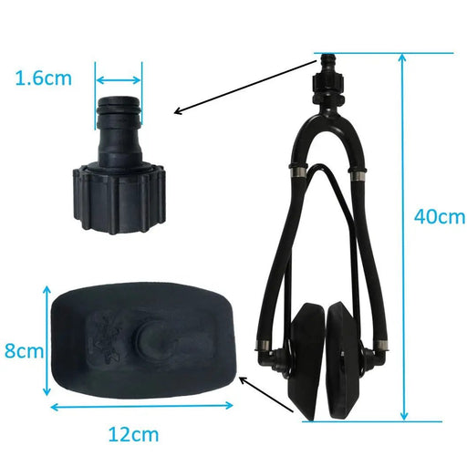 Outboard Flusher Dual Flow Ear Muffs for MED-LG HP Out Board Motor Flushing by salelink.co.nz
