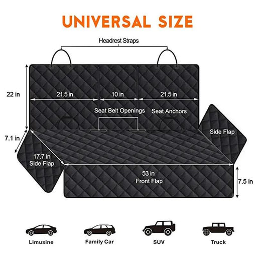 Waterproof Pet Seat Cover Scratch Proof Heavy Duty and Nonslip Pet Bench Cover by dealonline.co.nz